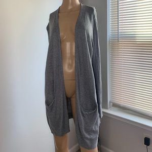 Old Navy Long Open Front Cardigan Lightweight Gray sixe XL